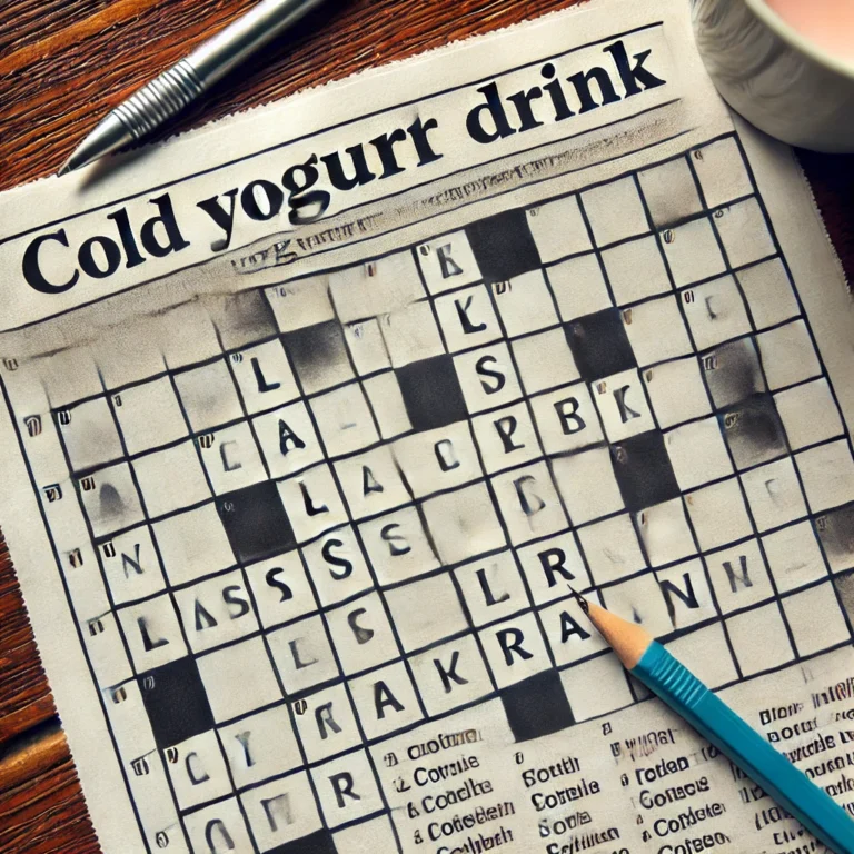 Cold Yogurt Drink Crossword